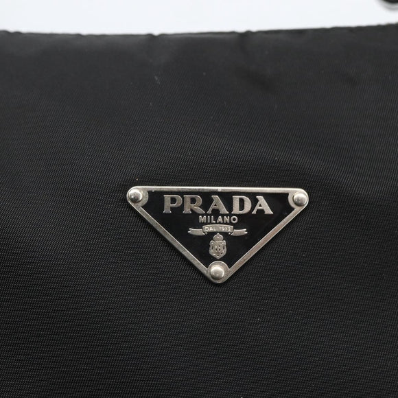 PRADA Shoulder Bag Nylon Black Silver Auth am10168V