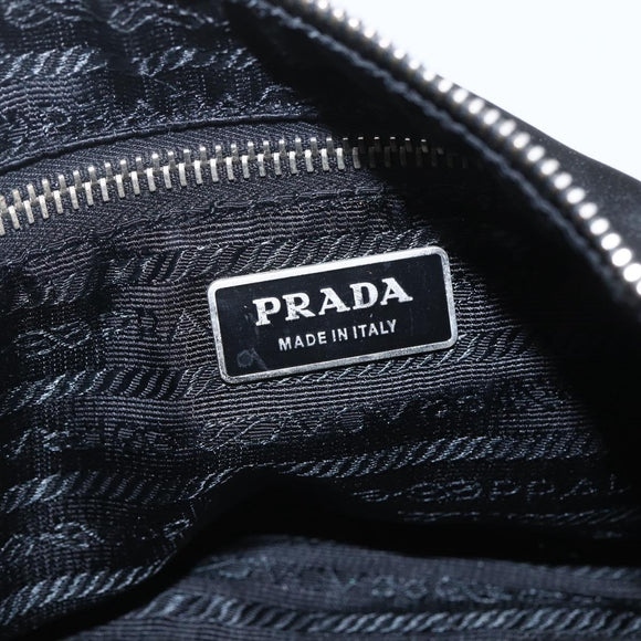PRADA Shoulder Bag Nylon Black Silver Auth am10168V