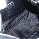 PRADA Shoulder Bag Nylon Black Silver Auth am10168V-11