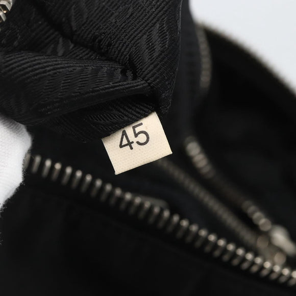 PRADA Shoulder Bag Nylon Black Silver Auth am10168V