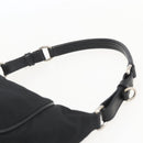 PRADA Shoulder Bag Nylon Black Silver Auth am10168V-8