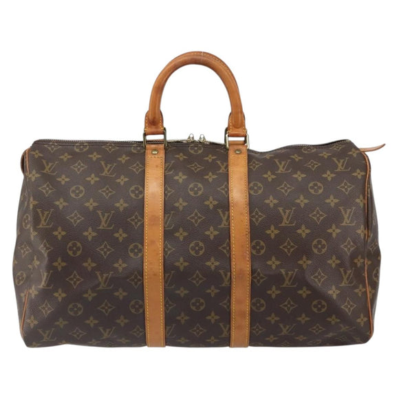 LOUIS VUITTON Monogram Keepall 45 Boston Bag M41428 LV Auth am10178