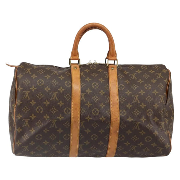 LOUIS VUITTON Monogram Keepall 45 Boston Bag M41428 LV Auth am10178