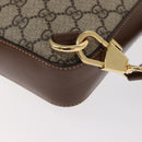 GUCCI GG Supreme Web Sherry Line Bag PVC Beige Gold 696016 Auth am10180V-17