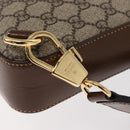 GUCCI GG Supreme Web Sherry Line Bag PVC Beige Gold 696016 Auth am10180V-9