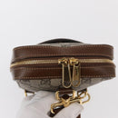 GUCCI GG Supreme Web Sherry Line Bag PVC Beige Gold 696016 Auth am10180V-6