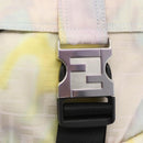 FENDI Zucca Canvas Shoulder Bag Nylon White Silver Auth am10182V-19