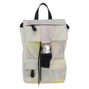 FENDI Zucca Canvas Shoulder Bag Nylon White Silver Auth am10182V-13