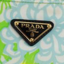 PRADA Tote Bag Nylon Leather 2way Multicolor Gold Auth am10186V-21