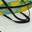 PRADA Tote Bag Nylon Leather 2way Multicolor Gold Auth am10186V-7