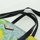 PRADA Tote Bag Nylon Leather 2way Multicolor Gold Auth am10186V-14