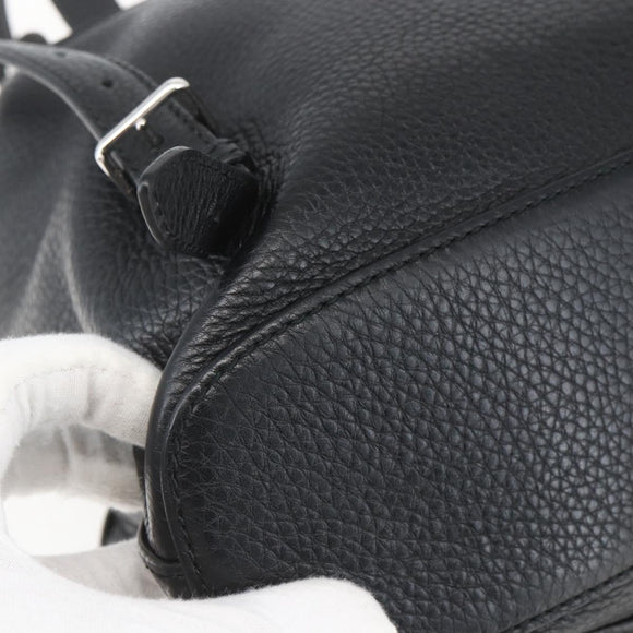 GUCCI Bamboo Fringe Backpack Leather Black Gold 370833 Auth am10189V