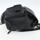 GUCCI Bamboo Fringe Backpack Leather Black Gold 370833 Auth am10189V-4