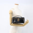 GUCCI Bamboo Vanity Pouch Enamel Black Gold 032 1956 0151 Auth am10193-21