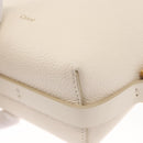 Chloe Chain Micro bucket Shoulder Bag Leather Ivory Gold Auth am10194V-12