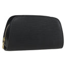 LOUIS VUITTON Epi Dauphine PM Pouch Black M48442 LV Auth am10195-1