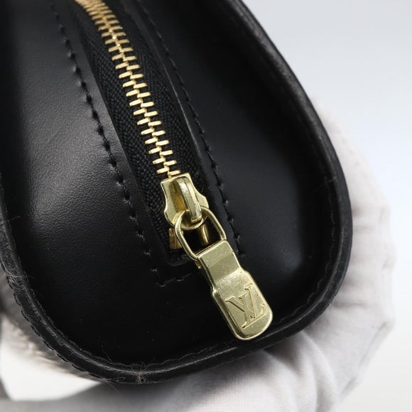 LOUIS VUITTON Epi Dauphine PM Pouch Black M48442 LV Auth am10195