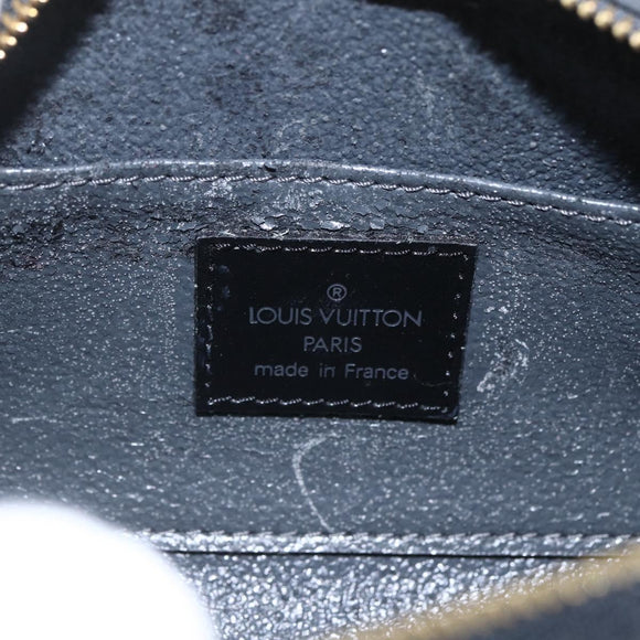 LOUIS VUITTON Epi Dauphine PM Pouch Black M48442 LV Auth am10195