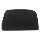 LOUIS VUITTON Epi Dauphine PM Pouch Black M48442 LV Auth am10195-13