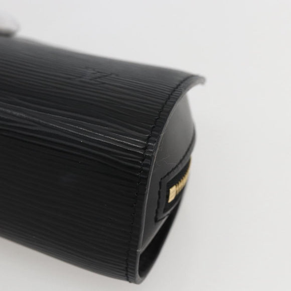 LOUIS VUITTON Epi Dauphine PM Pouch Black M48442 LV Auth am10195