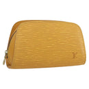 LOUIS VUITTON Epi Dauphine PM Pouch Yellow M48449 LV Auth am10196-1