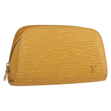 LOUIS VUITTON Epi Dauphine PM Pouch Yellow M48449 LV Auth am10196