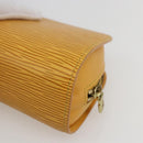 LOUIS VUITTON Epi Dauphine PM Pouch Yellow M48449 LV Auth am10196-15