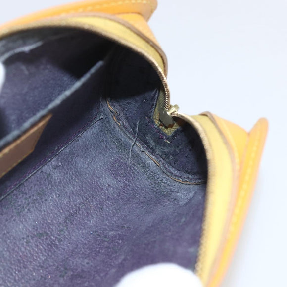 LOUIS VUITTON Epi Dauphine PM Pouch Yellow M48449 LV Auth am10196