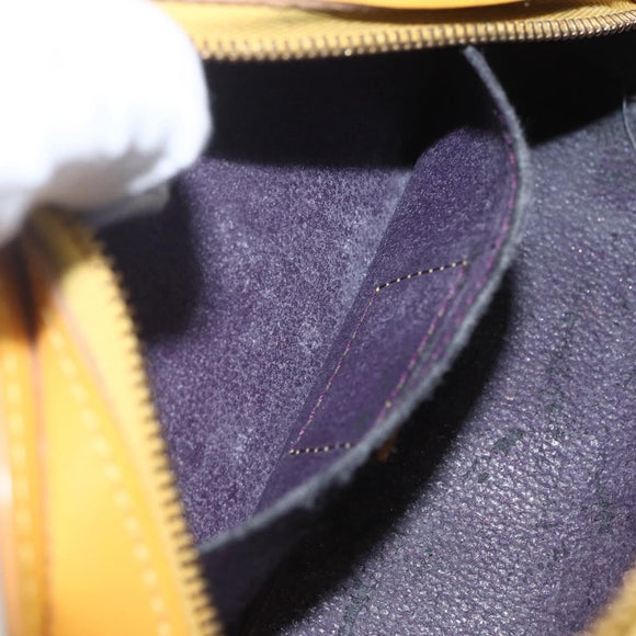 LOUIS VUITTON Epi Dauphine PM Pouch Yellow M48449 LV Auth am10196