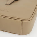 BURBERRY Umhängetasche Leder Beige Silber Auth am10199V-9