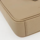 BURBERRY Umhängetasche Leder Beige Silber Auth am10199V-14