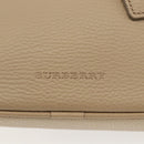 BURBERRY Umhängetasche Leder Beige Silber Auth am10199V-10