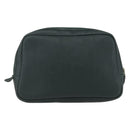 Christian Dior Trotter Canvas Clutch Bag PVC Green Gold Auth am10201V-3