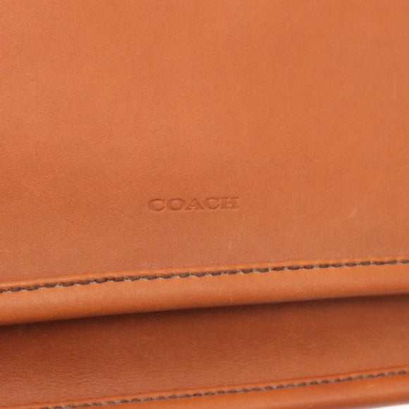 Coach Body Bag Leather Brown Auth am10204