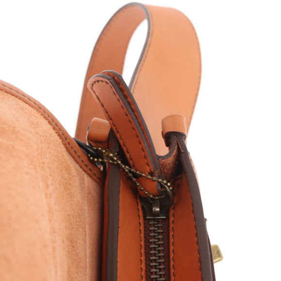 Coach Body Bag Leather Brown Auth am10204