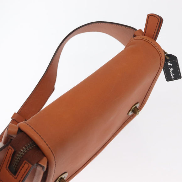 Coach Body Bag Leather Brown Auth am10204
