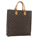 LOUIS VUITTON Monogram Sac Plat Hand Bag M51140 LV Auth am10207-1
