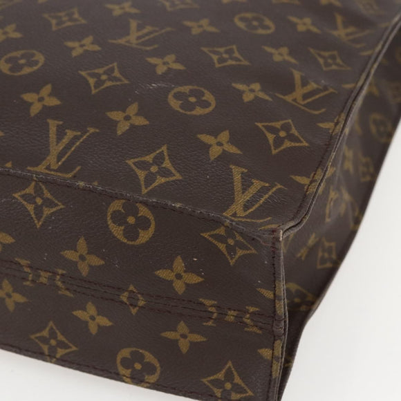 LOUIS VUITTON Monogram Sac Plat Hand Bag M51140 LV Auth am10207