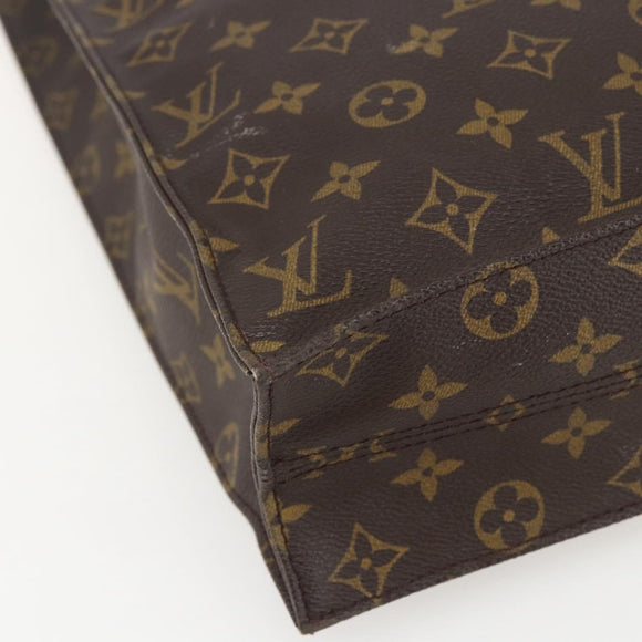 LOUIS VUITTON Monogram Sac Plat Hand Bag M51140 LV Auth am10207