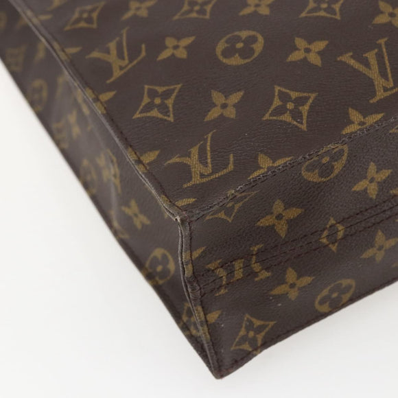 LOUIS VUITTON Monogram Sac Plat Hand Bag M51140 LV Auth am10207