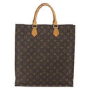 LOUIS VUITTON Monogram Sac Plat Hand Bag M51140 LV Auth am10207-2