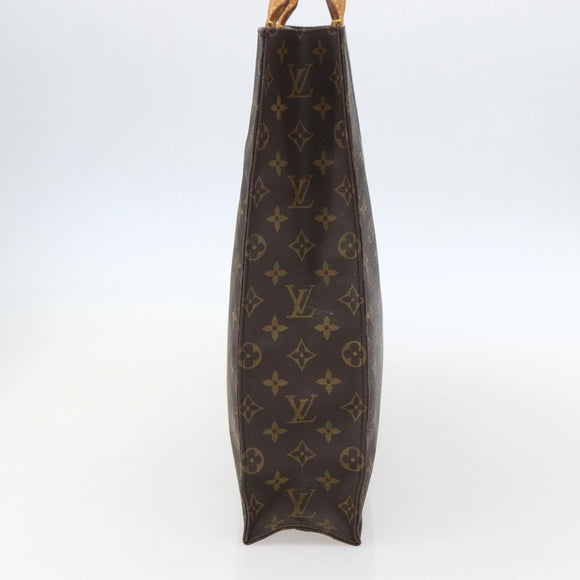 LOUIS VUITTON Monogram Sac Plat Hand Bag M51140 LV Auth am10207