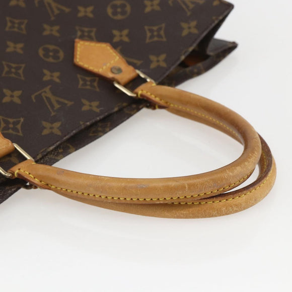 LOUIS VUITTON Monogram Sac Plat Hand Bag M51140 LV Auth am10207