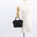 FENDI Hand Bag Black Silver Auth am10210V-21