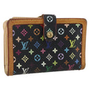 LOUIS VUITTON Multicolor Portefeuille Viennois Wallet Black M92988 Auth am10211-1