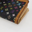 LOUIS VUITTON Multicolor Portefeuille Viennois Wallet Black M92988 Auth am10211-10