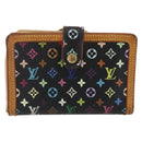 LOUIS VUITTON Multicolor Portefeuille Viennois Wallet Black M92988 Auth am10211-2