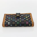 LOUIS VUITTON Multicolor Portefeuille Viennois Wallet Black M92988 Auth am10211-7