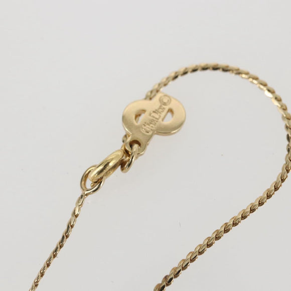Christian Dior Necklace metal Gold Tone Auth am10215