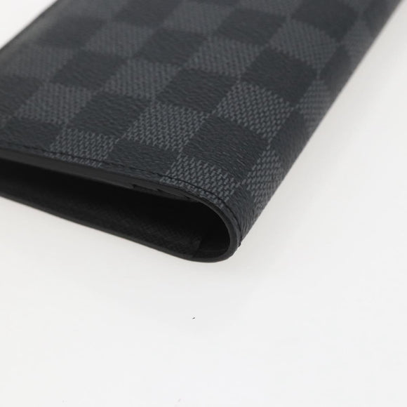 LOUIS VUITTON Damier Graphite Portefeuille Braza Wallet N62665 Auth am10217V